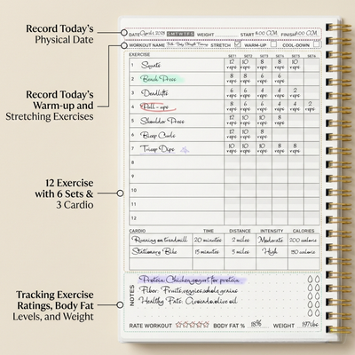 Consistency Over Motivation Fitness Planner For Adults