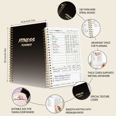 Consistency Over Motivation Fitness Planner For Adults