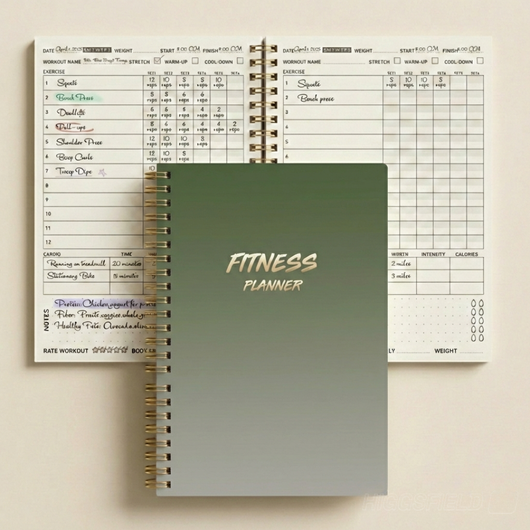Consistency Over Motivation Fitness Planner For Adults