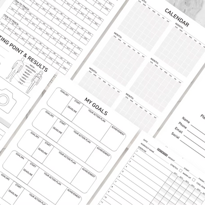 Consistency Over Motivation Fitness Planner For Adults