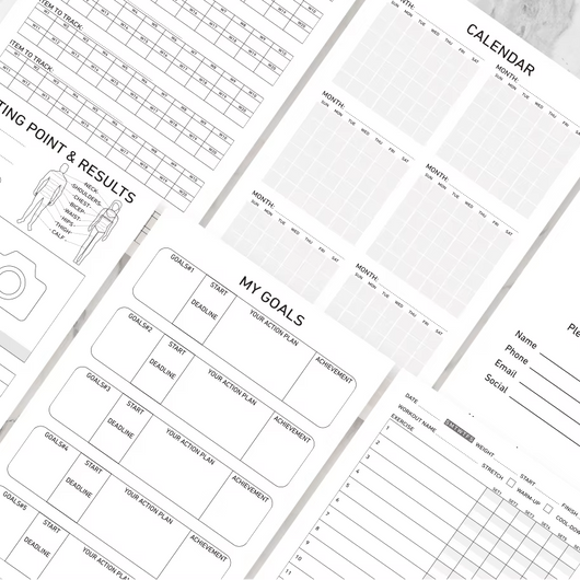Consistency Over Motivation Fitness Planner For Adults