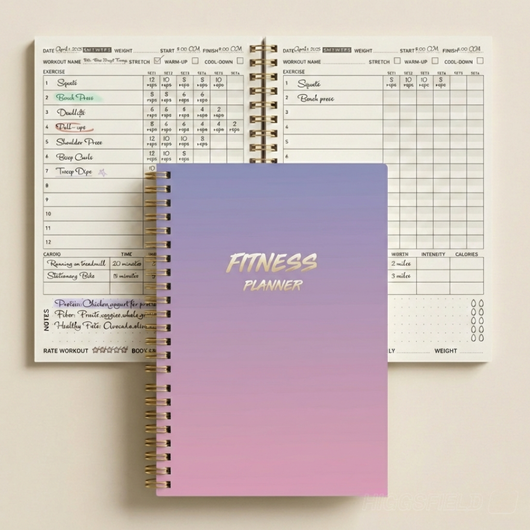 Consistency Over Motivation Fitness Planner For Adults