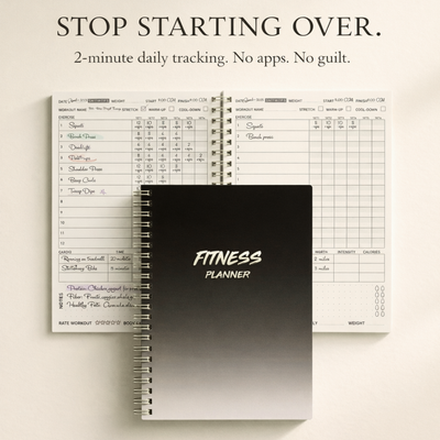 Consistency Over Motivation Fitness Planner For Adults