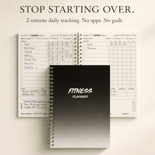 Consistency Over Motivation Fitness Planner For Adults
